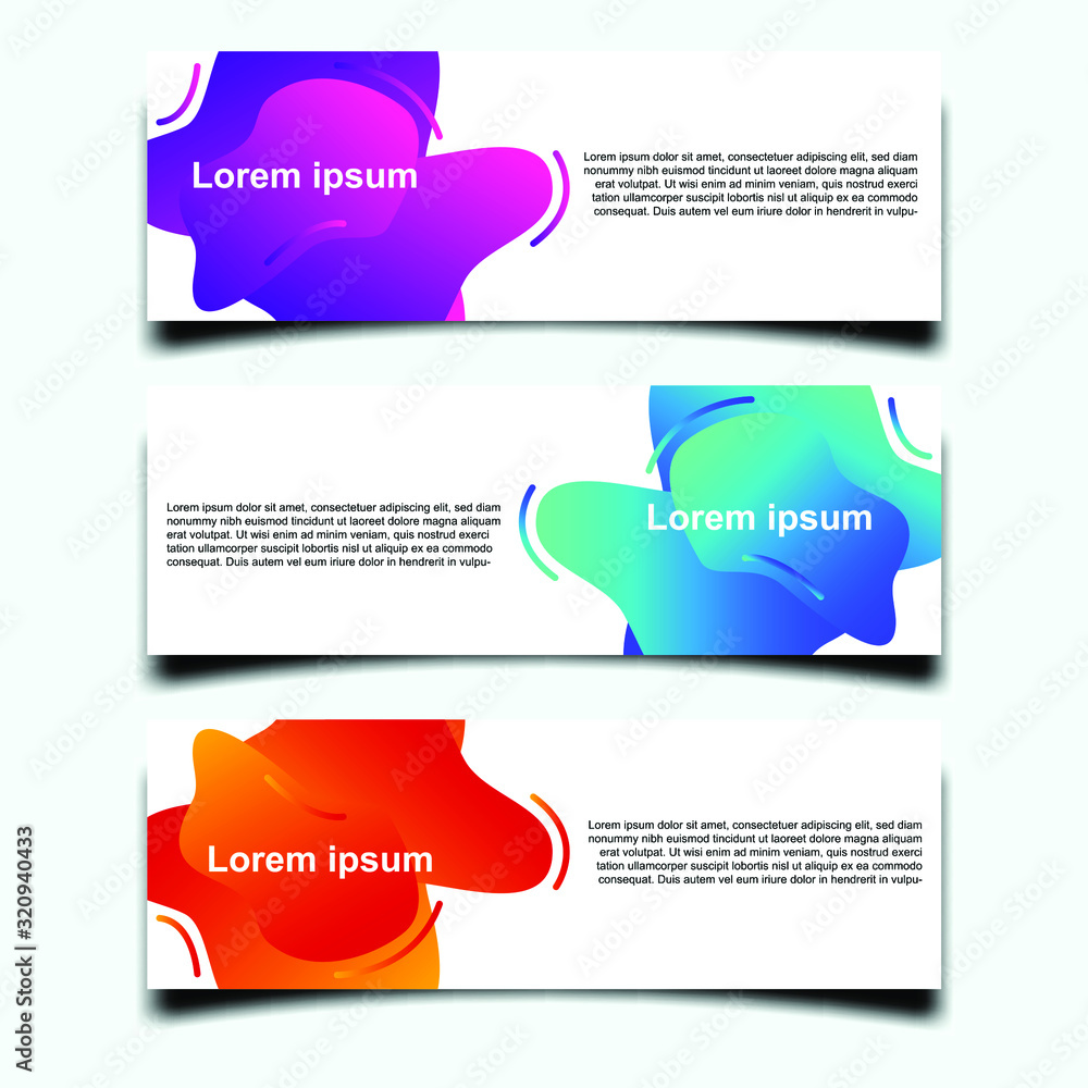 Poster Abstract Web banner design background or header Templates vector illustration