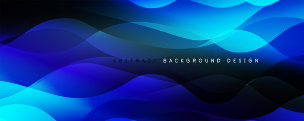 Trendy simple fluid color gradient abstract background with dynamic wave line effect. Vector Illustration For Wallpaper, Banner, Background, Card, Book Illustration, landing page