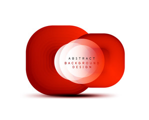 Square geometric banners with 3d smooth blend effect. Digital technology trendy icon design. Vector Illustration For Wallpaper, Banner, Background, Card, Book Illustration, landing page