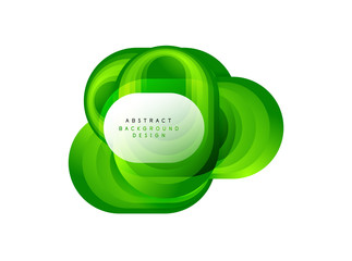 Vector abstract geometric bubble banner created with round shapes. Trendy simple button. Illustration For Wallpaper, Banner, Background, Card, Book Illustration, landing page