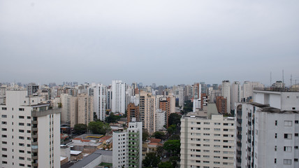 aerial view of São Paulo city