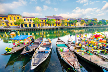 Hoi An ancient town which is a very famous destination for tourists.
