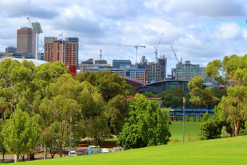Fototapeta na wymiar Skyline in Adelaide, Australia