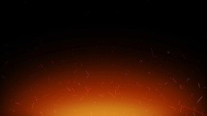 particle sparkle falling fire dust effect background