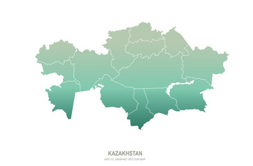 Fototapeta premium central ssia countries map. asia map.