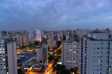 Obraz premium São Paulo skyline at night