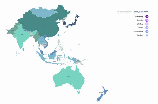 asia countries map. asia map. asian countries map. 