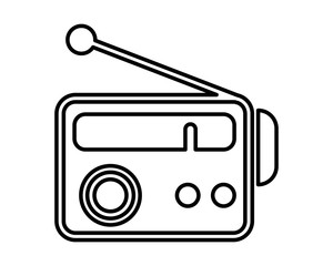 radio music player isolated icon