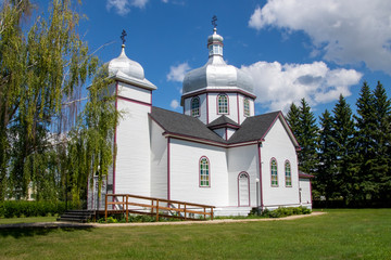 Fototapeta na wymiar Descent of the Holy Spirit Ukrainian Orthodox Church in Hafford Saskatchewan Canada 