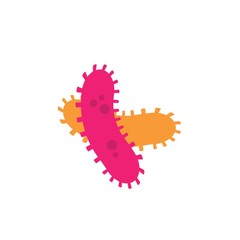 virus and bacteria icon vector illustration design