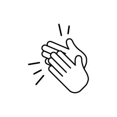 Obraz premium Clap hand, applause signage