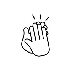 Clap hand, applause signage