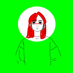 Women with Generation Y design style. Fashion woman modern clothes colorful flat design style vector illustration