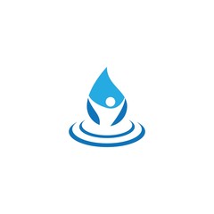 Fototapeta premium water drop Logo