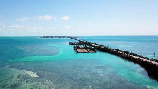 Beautiful Florida Keys from above