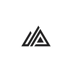 JP J P Letter Logo Design with Creative