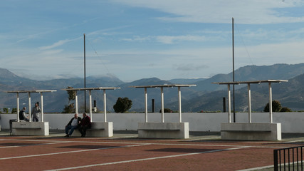 Quiet day at Alora view point plaza