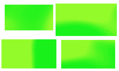 Fototapeta na wymiar Green vector retro comic dotted set backgrounds design.