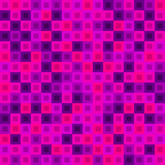 Strict tile of violet intersecting rectangles and repetitive bricks.