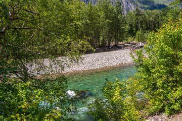 Mountain River in Cascades National Park, Washington, USA.