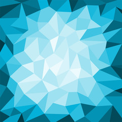 Obraz premium Abstract blue polygon background vector illustration.