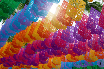 Mexican Street Decorative Papers in Sayulita Mexico.