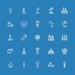 Editable 25 illuminate icons for web and mobile