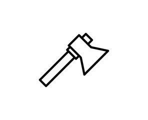 Axe line icon