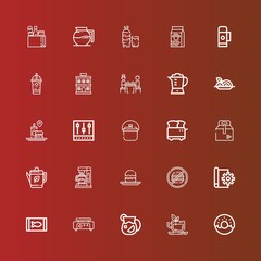 Editable 25 coffee icons for web and mobile