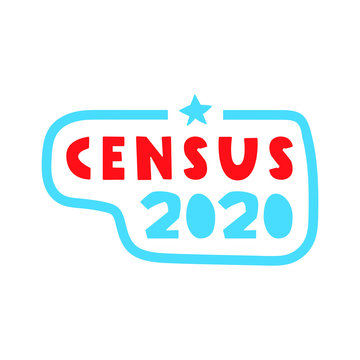 Badge - Census 2020. Vector Illustration On White Background.