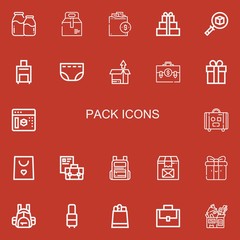 Editable 22 pack icons for web and mobile