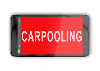 CARPOOLING - transportation concept