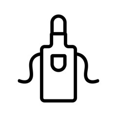 Cloak welding icon vector. Thin line sign. Isolated contour symbol illustration