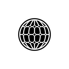 Web site vector icon on white background.