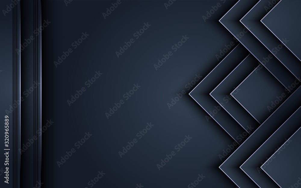 Aufkleber futuristic abstract modern dark background with overlap layer