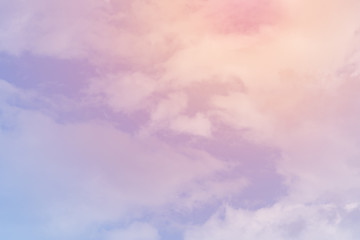 cloud background with a pastel colour