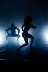 Fototapeta na wymiar Modern style dancers