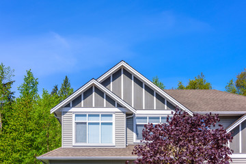The top of the house with nice window.