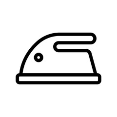 Fototapeta premium Iron icon vector. Thin line sign. Isolated contour symbol illustration