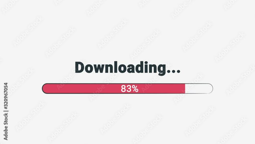 Poster web file downloading animation, downloading file from the cloud with uploading process animation, re