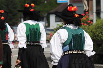 Traditional costumes of the Val Gardena