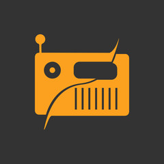 radio logo icon vector illustration design