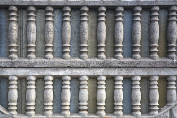 Cement textured lattice fence