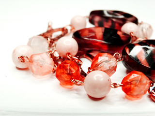 jewelry beads with bright crystals luxury fashion