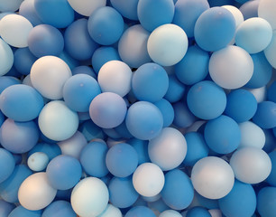 Blue balloons background