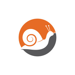 snail logo template vector icon illustration