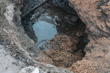  collapsed asphalt