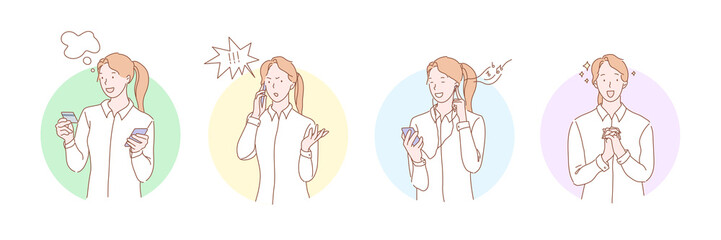 Online, service, payment, e-shop, gadget, set.