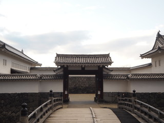 Obraz premium the yamagata castle in japan