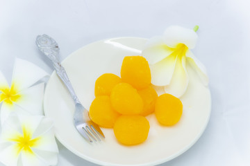 Dessert set take photo  in studio